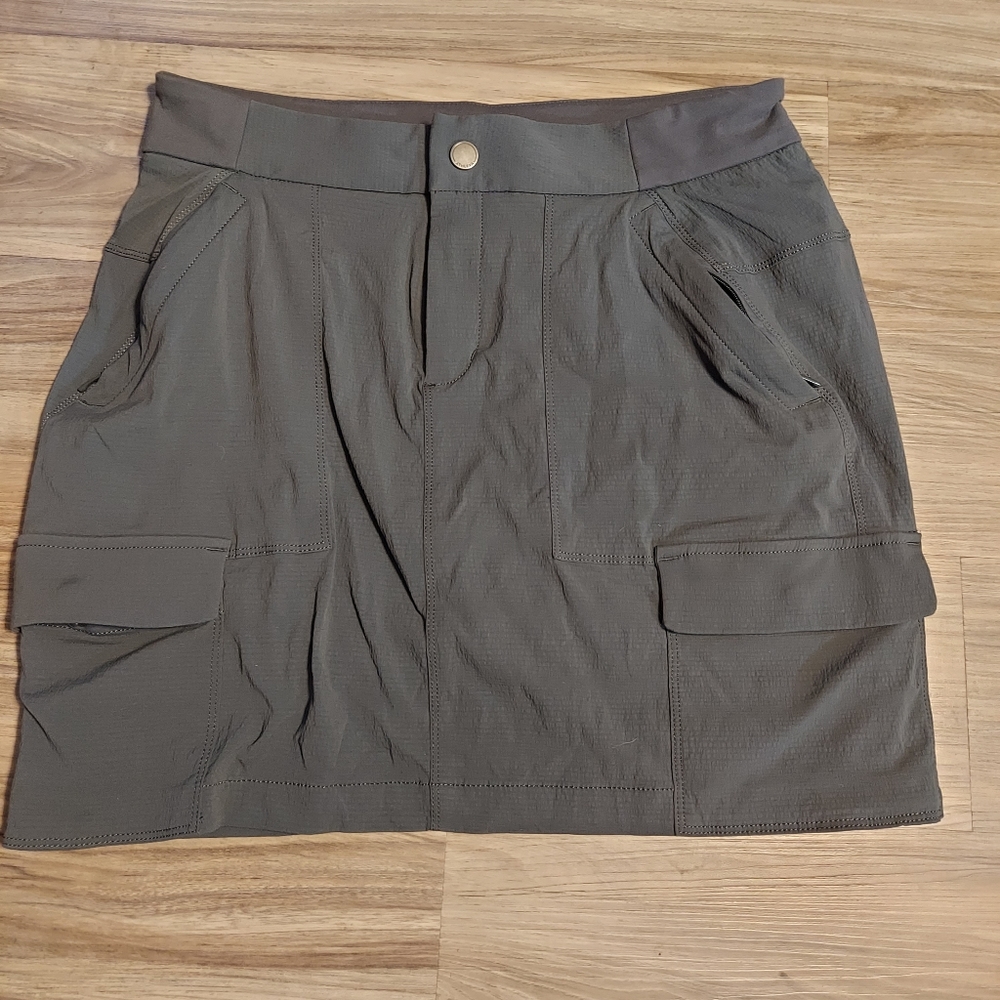 Athleta Dark Gray Athletic Cargo Skirt/Skort